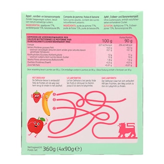 Delhaize | Compote | Kids | Appel|Appel|Banaan 