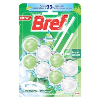 Bref WC | Power Activ | WC Blok | Pro Nature | Munt & Eucalyptus 