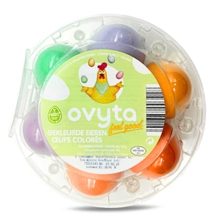 Ovyta | Hardgekookte eieren | Gekleurd | 6ST 