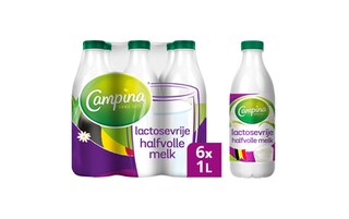 Campina | Melk | Halfvolle | Lactosevrij 6 x 1 l