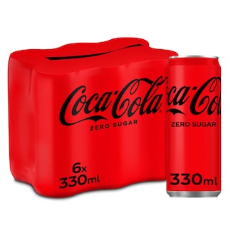 Coca-Cola | Zero Sugar | Canette 6 x 33 cl