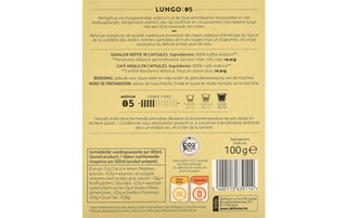 Delhaize | Café | Lungo 05 | Caps 