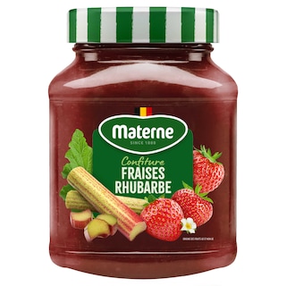 Materne | Confituur | Aardbeien-Rabarber 