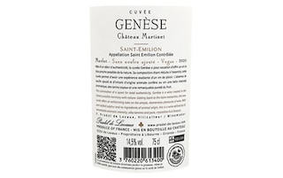 Chateau Martinet | Saint-Émilion | zonder toegevoegde sulfieten | 2020 