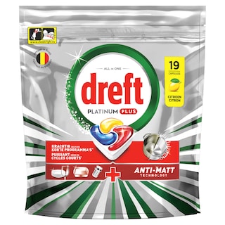 Dreft | Platinum Plus | All In One | Caps lave-vaisselle | Original 