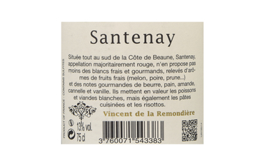 FR BOURGOGNE COTE DE BEAUNE | Bourgogne - Côte de Beaune | Santenay 2014 Wit 