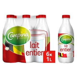 Campina | Lait | Entier 6 x 1 l