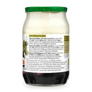 Delhaize | Bio | Yaourt | Entier | Myrtilles | Bio 150 gr