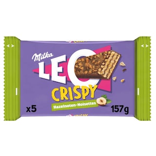 Milka | Léo | Chocolat | Gaufrettes | Crispy | Noisette 