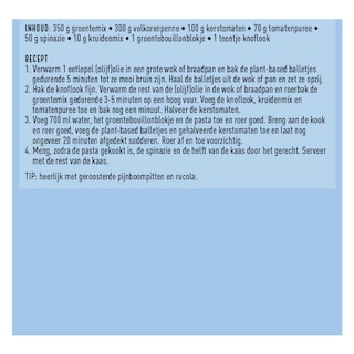 Delhaize | Boîte de repas | Pré-coupé| One pot pasta 