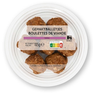 Delhaize | Apero | Gehaktballetjes natuur 