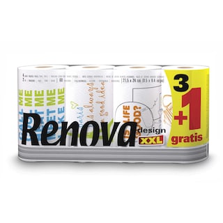 Renova | Essuie-tout | Design | XXL | 3+1 gratuit 