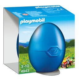 Playmobil | Enfant avec tracteur et remorque 