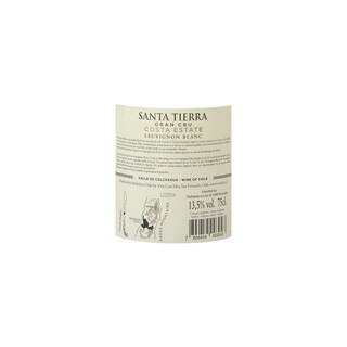 Chili | Colchagua Valley | Santa Tierra Grand Cru Costa Sauvignon 15 Wit 
