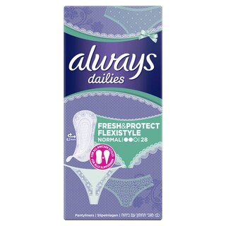 Always | Inlegkruisje | Fresh | Protect | Multiform | Normal | 28st 