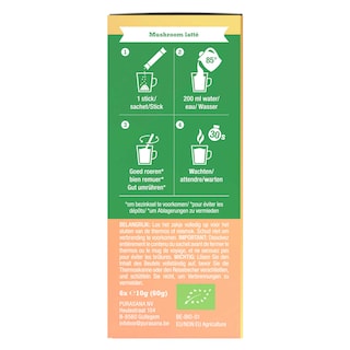 Purasana | Koffie | Mushroom Latte | Poudre | Bio 