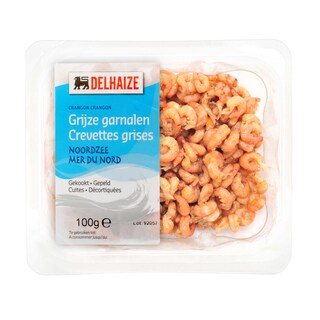 Delhaize | Crevettes grises|Mer du Nord|Cuits-Décortiqué 