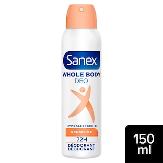 Sanex | Whole Body | Déodorant spray pour le corps | Sensible 15 cl