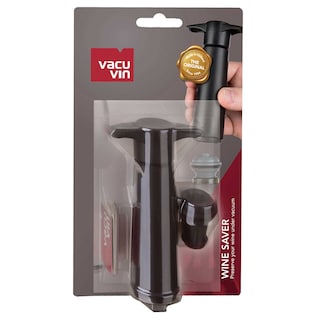 Vacu Vin | Wijnvacuümpomp + dop | Zwart 