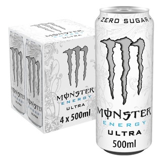 Monster Energy | Energiedrank | Zonder suiker | Blik 4 x 50 cl