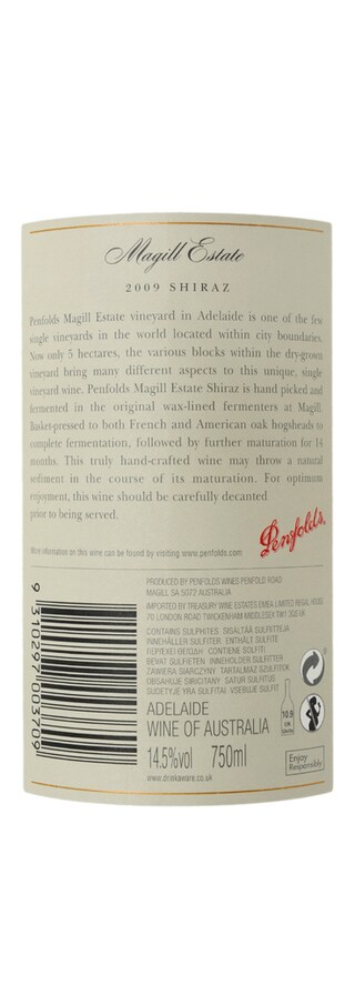 Penfolds | Magill Estate | Shiraz | 2009 