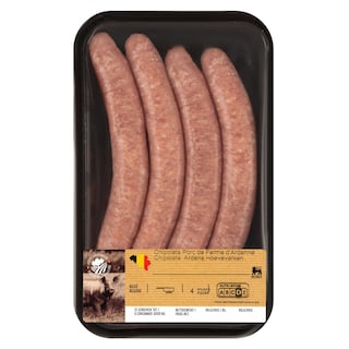 Delhaize | Chipolata | Porc Ferme | D'Ardenne 