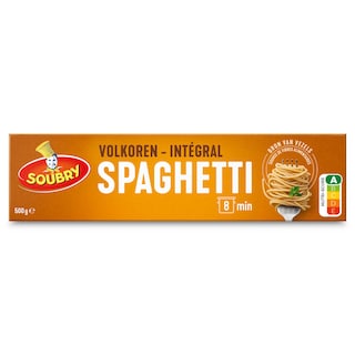 Soubry | Pâtes | Spaghetti | Blé entier 500 gr