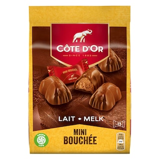 Côte d'Or | Bouchée | Pralines | Melkchocolade | Mini | Praliné 
