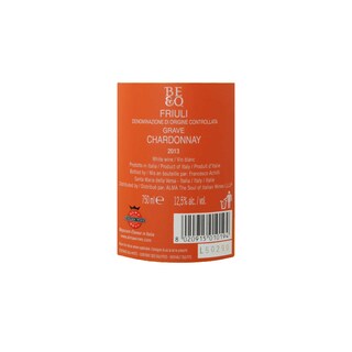 Italia | Friuli DOC | BE&O Chardonnay 2013 Wit 