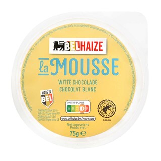 Delhaize | Mousse | Witte chocolade 75 gr
