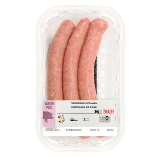 Delhaize | Chipolata | 3 Pièces 180 gr
