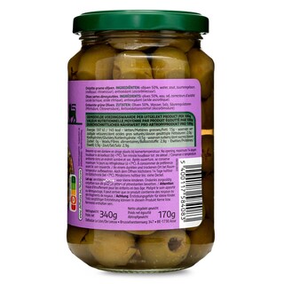 Delhaize | Olives | Vertes | Denoyautées 340 gr