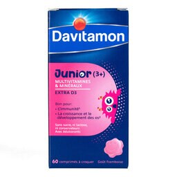 Davitamon | Junior Multivitamine | Framboos 60 st