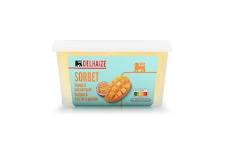 Delhaize | Sorbet | Mangue | Fruit de la passion 