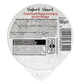 Delhaize | Yoghurt | Passievruchten | Mango 