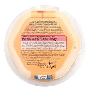 Delhaize | Bavarois | Framboos-Vanille 110 gr