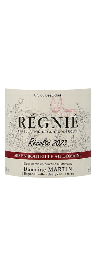 Domaine Martin | Régnié | 2023 75 cl