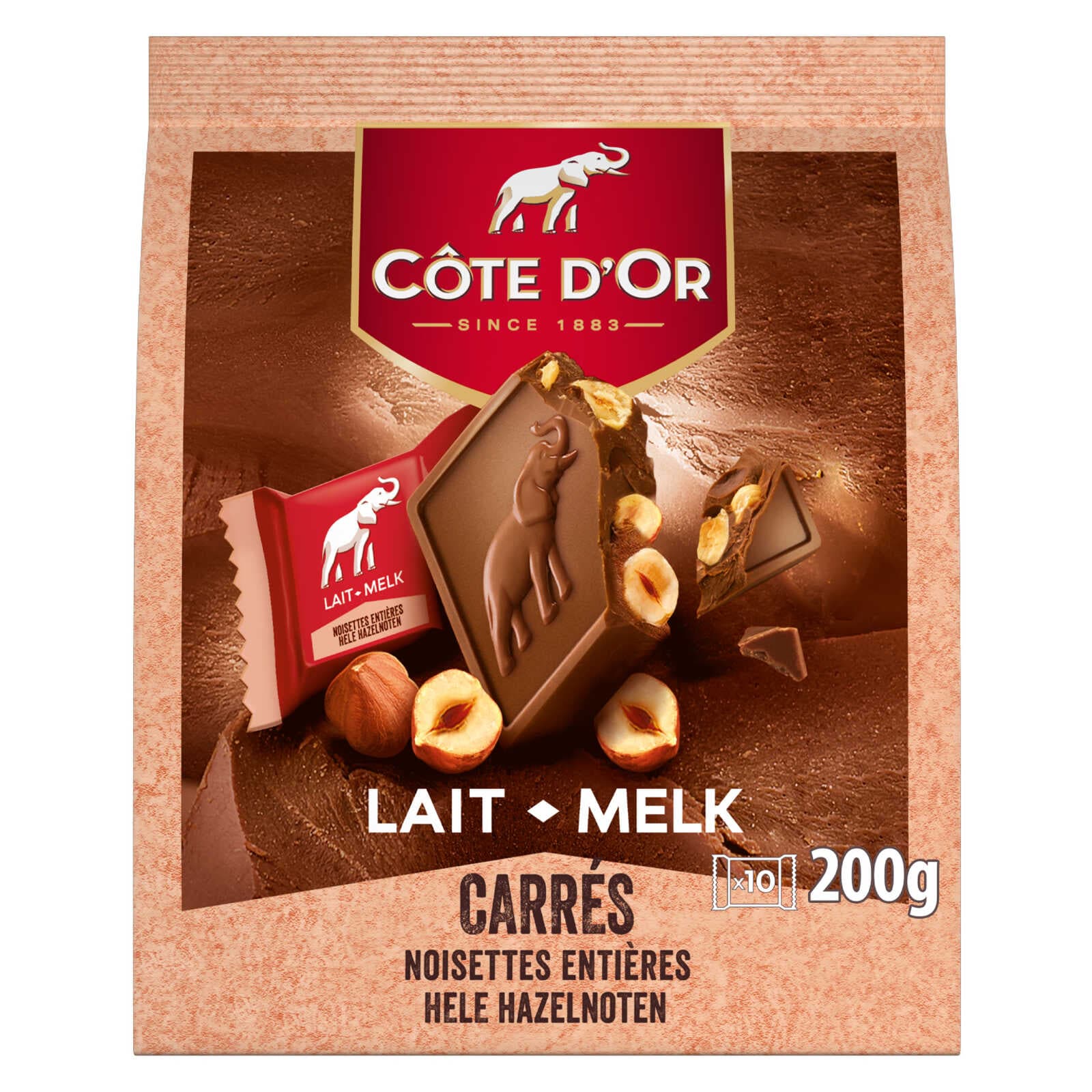 Côte d'Or Pralines | Carré | Chocolade | Hazelnoot