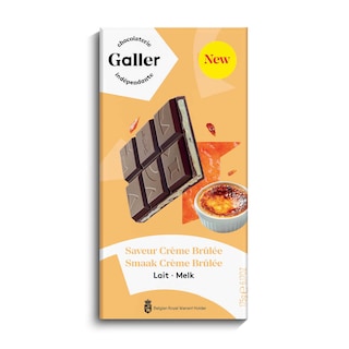 Galler | Chocolade | Melk | Crème brûlée | Tablet 
