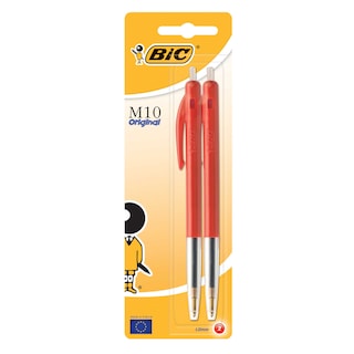 Bic | M10 clic | Balpennen | Rood | Medium 2 st