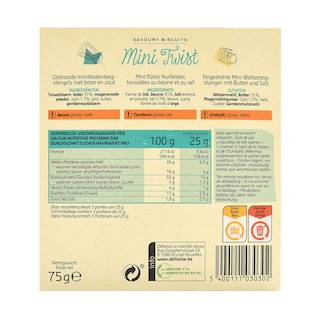 Delhaize | Twists | Mini | Beurre-Sel 