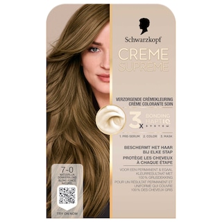 Schwarzkopf | Creme Supreme | Haarkleuring | 7-0 - | Donker Blond 