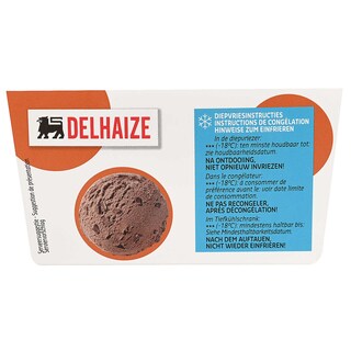Delhaize | Roomijs | Chocolade 