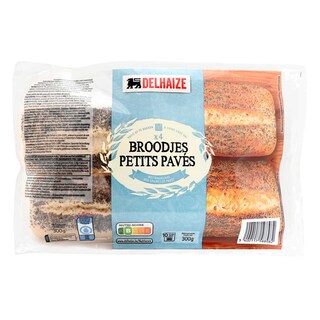 Delhaize | Petits Pavés Pavot 4 x 75 gr