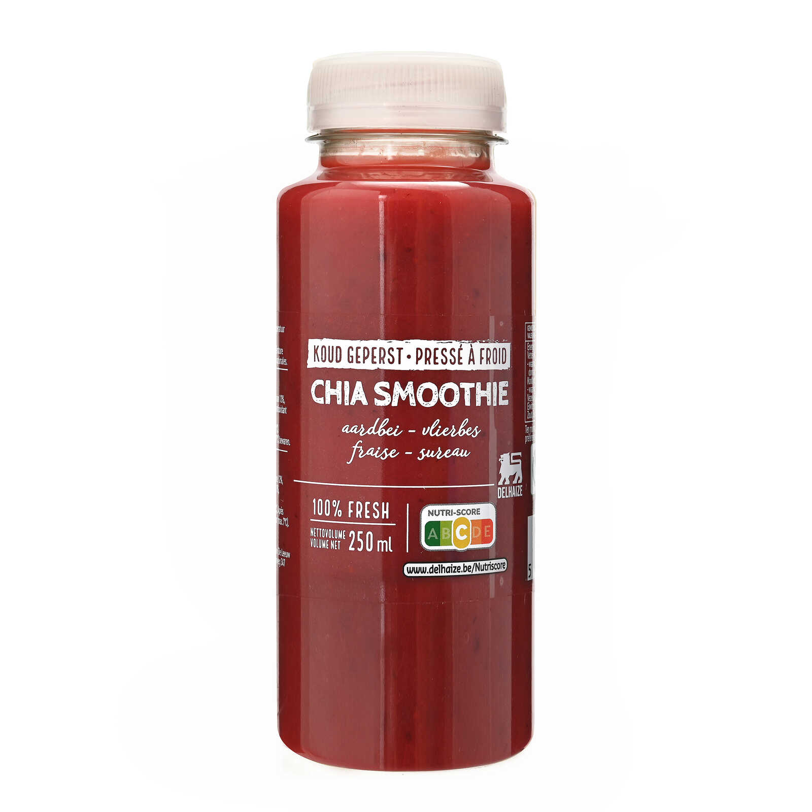 Delhaize Smoothie | aardbei chia 250ml