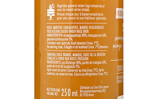 Delhaize | Smoothie | Mangue-Orange-Pas fr | Frais 25 cl