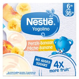 Nestlé | Yogolino | Laitage | Peche Banane | 6 mois 4 x 90 gr
