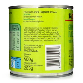 Delhaize | Flageolets | Vert 265 gr