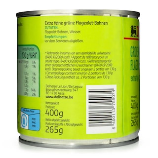 Delhaize | Flageolets | Vert 