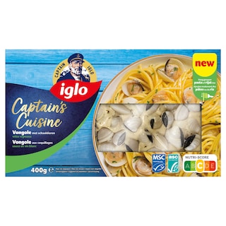 Iglo | Captain's Cuisine | Vongole | Schaaldieren | Witte wijn 
